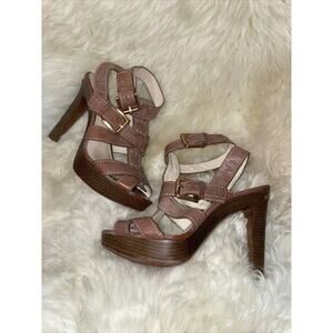 Coach Staphanie Platform Sandals With 5 in Heel‎ Women's Size 8B